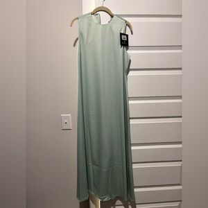 Aleeza Paris Elegant Mint Sleeveless Maxi Dress